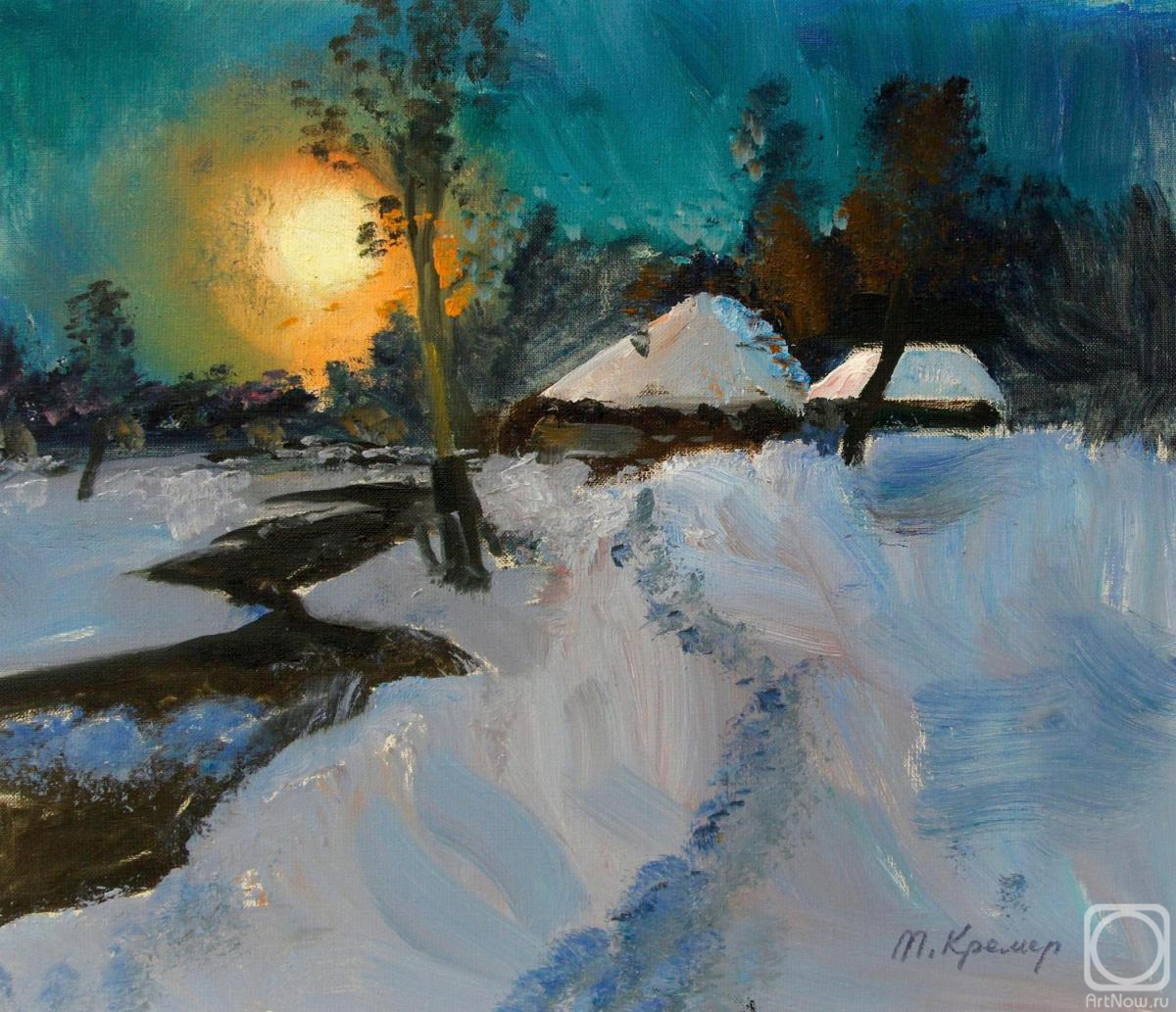 Kremer Mark. Sunrise, Winter River