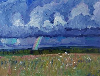 In the field after a thunderstorm. Melnikov Aleksandr