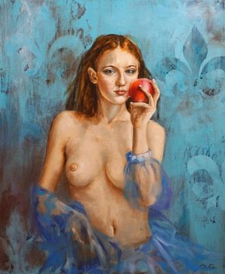 The girl with the apple. Sokolova Olga
