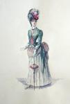 Alisova Larisa. Lady (Women's urban costume 19th century)