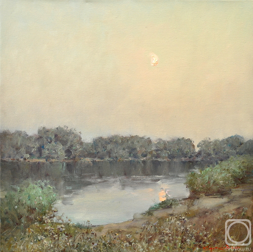 Korotkov Valentin. Twilight on the river