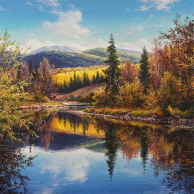 Palette of autumn reflections. Yushkevich Viktor