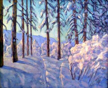 Winter day in the forest (   ). Knecht Aleksander