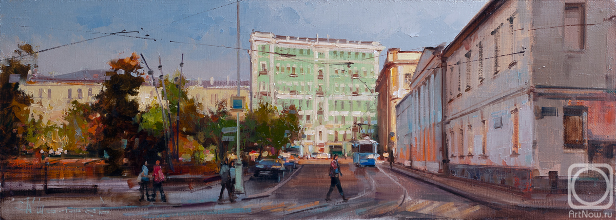 Shalaev Alexey. "Attention! There are also trams here". Chistoprudny boulevard