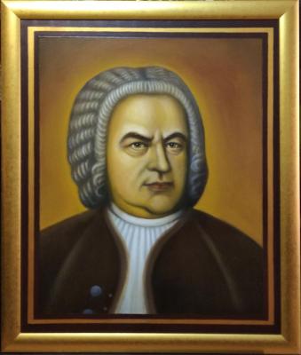Portrait of the composer Johann Sebastian Bach. Pokrovskiy Valeriy