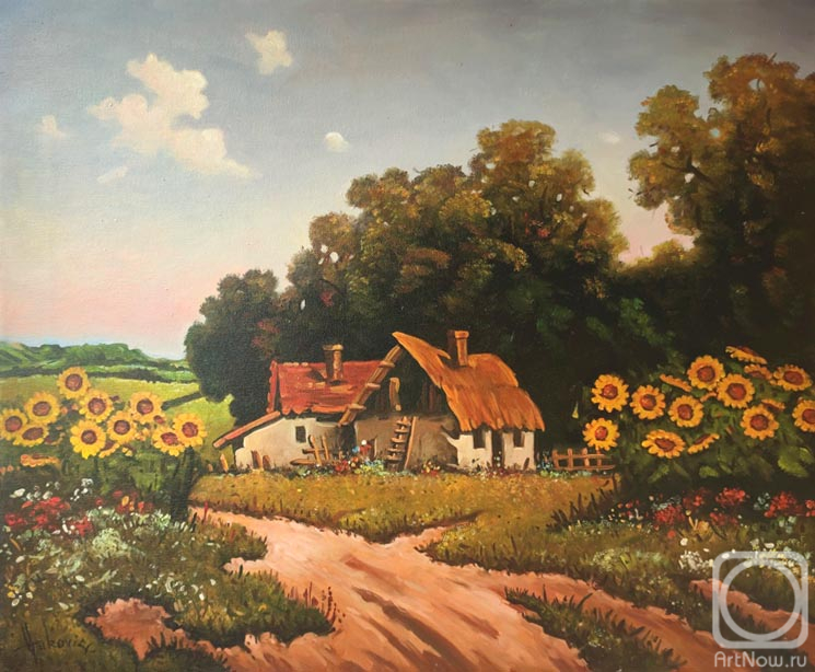 Vukovic Dusan. Stories from the old farm. Sunflowers