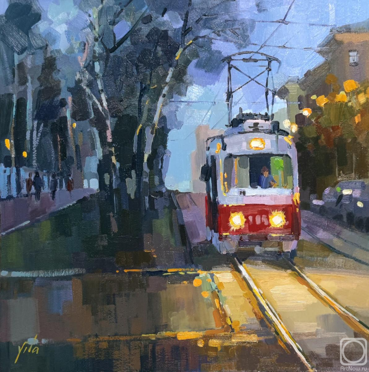 Chizhova Viktoria. Evening tram
