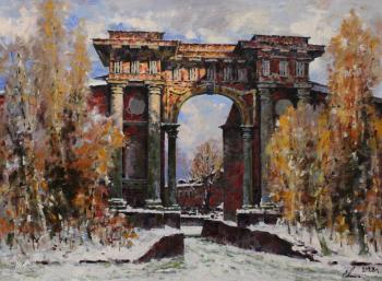 Saint Petersburg. The Arch of the New Holland Island