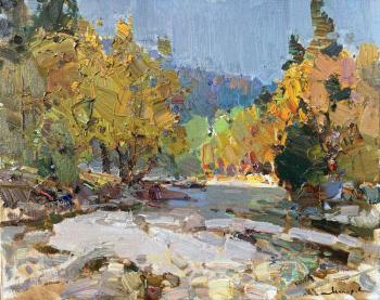 Autumn river banks. Makarov Vitaly