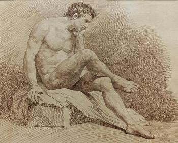 Copy of Louis Jean-Franois Lagren "Nude Seated Man". Ramonova Olga