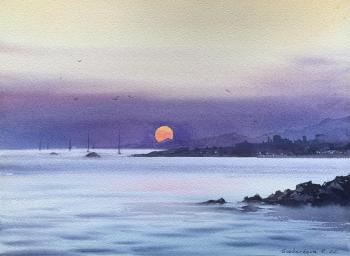 Sunset on the sea. Gorbacheva Evgeniya