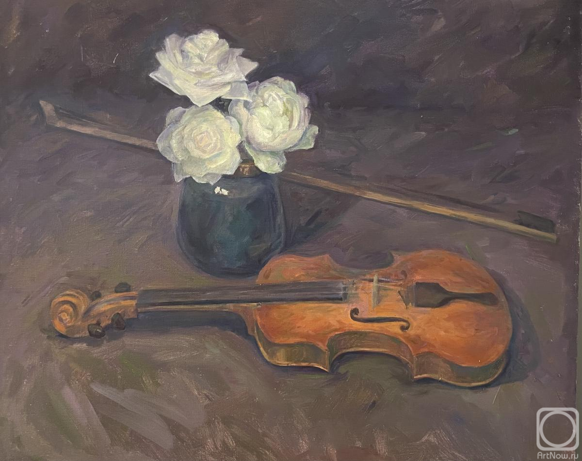 Blazhievskaya Mariya. Still life with violin