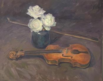 Still life with violin. Blazhievskaya Mariya