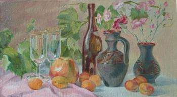 Still life with apricots. Holodova Liliya