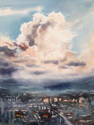 City Cloudscape at Sunrise #3. Gorbacheva Evgeniya