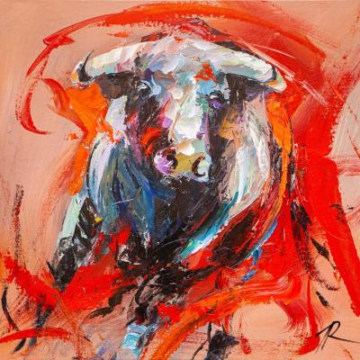 El Toro. Portrait of a bull. Rodries Jose