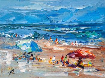 Umbrellas by the sea. Rodries Jose