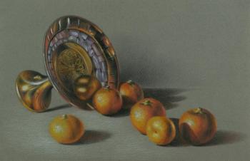Still life with tangerines. Khrapkova Svetlana