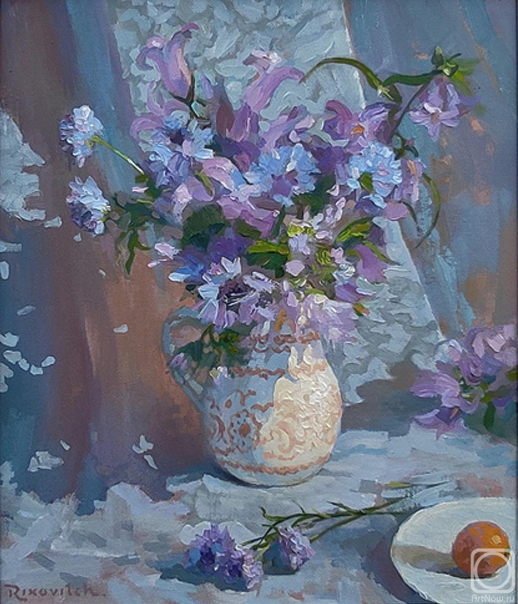 Volkov Sergey. Bluebells, cornflowers and tangerine