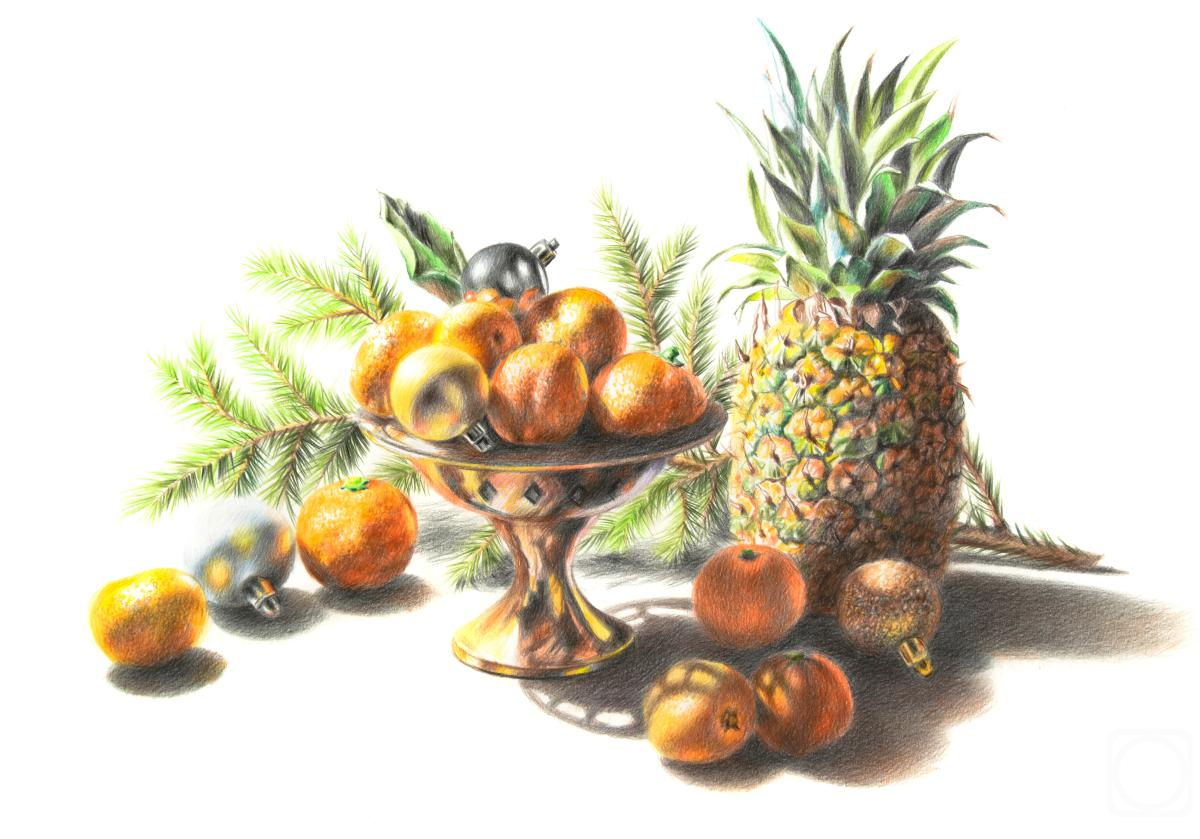 Khrapkova Svetlana. Still life with pineapple