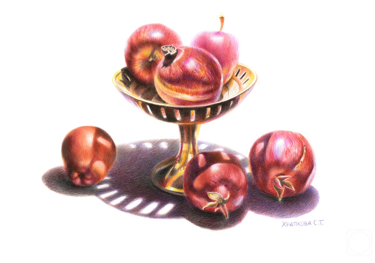 Khrapkova Svetlana. Apples and pomegranates