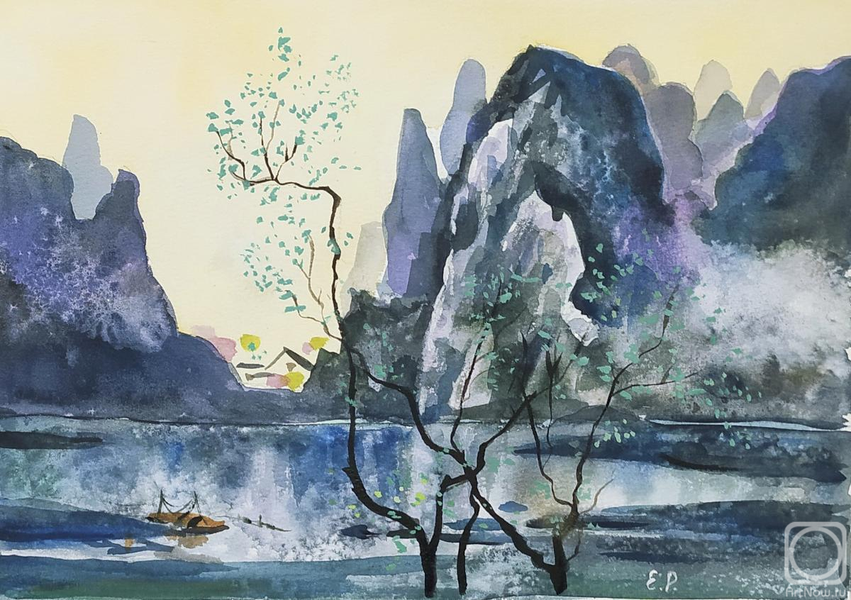 Ripa Elena. Spring on the Lijiang River