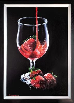 Still life with strawberries. Samsonova Tatyana