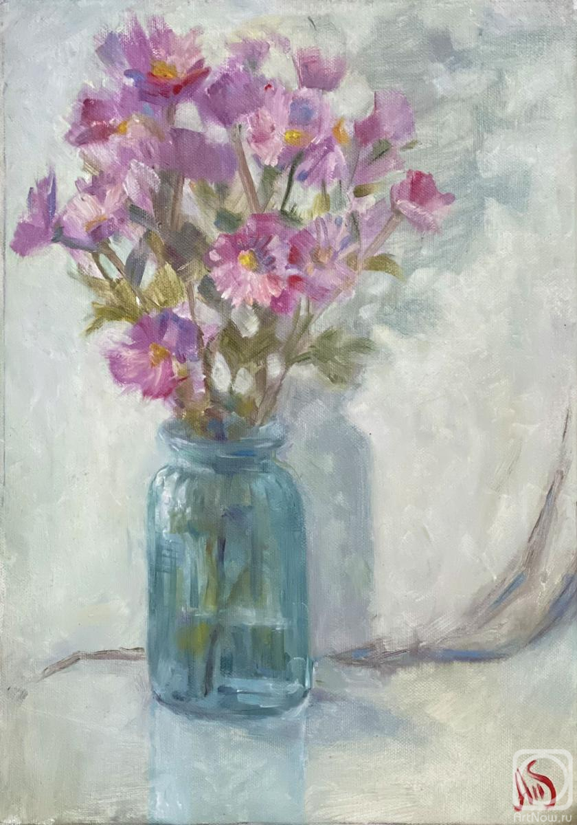 Selmer Anna. Flowers in a blue vase
