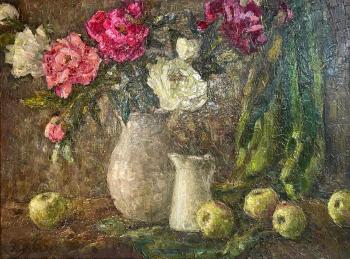 Peonies and apples. Selmer Anna