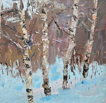 Etude with birches. Polzikova Oksana