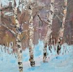 Polzikova Oksana. Etude with birches