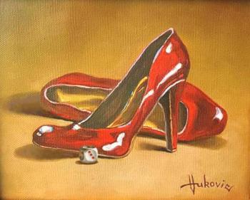 Her red heels. Vukovic Dusan