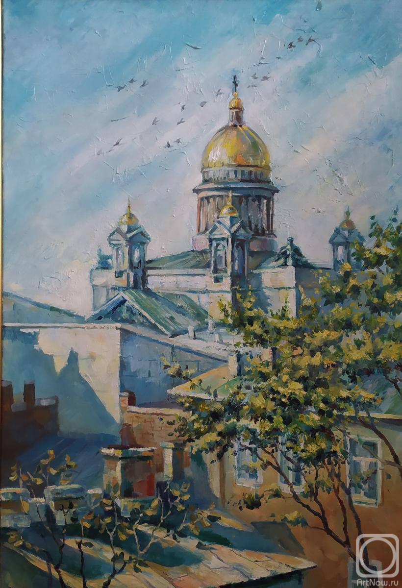 Картина маслом на холсте. Котова Лариса. Исаакиевский Собор