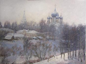 Snowfall in Suzdal