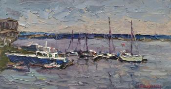 Boats at the pier. Vikov Andrej