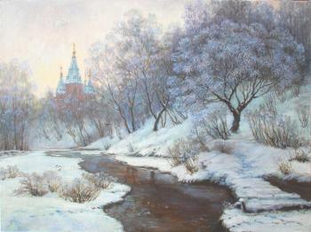 Stream in winter. Shumakova Elena