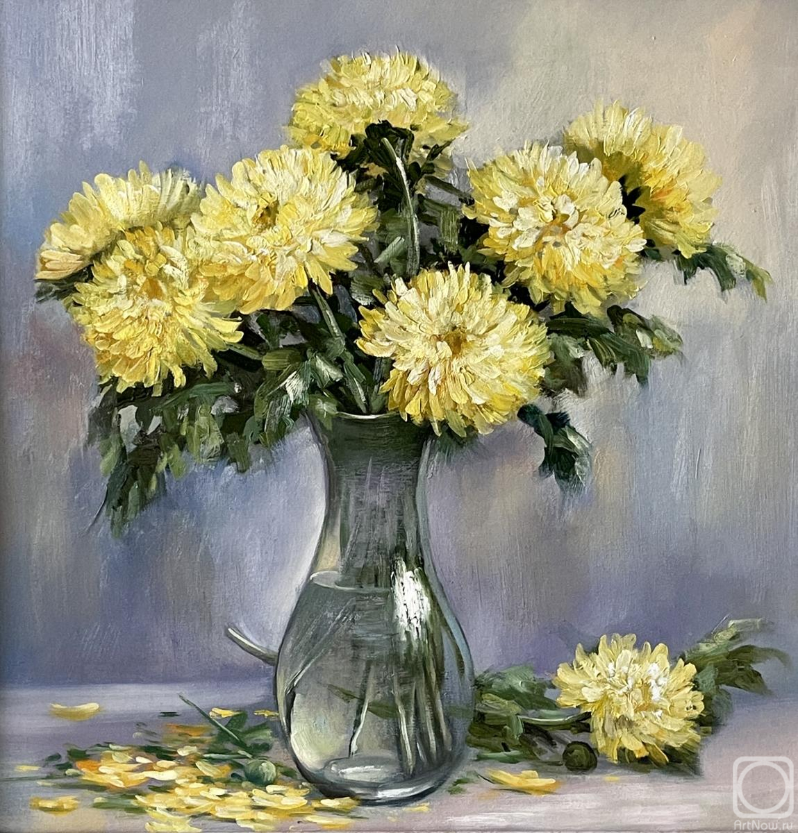 Kogay Zhanna. Yellow chrysanthemums