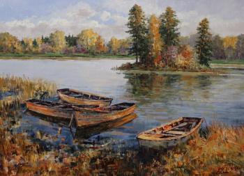 Autumn. The Boats