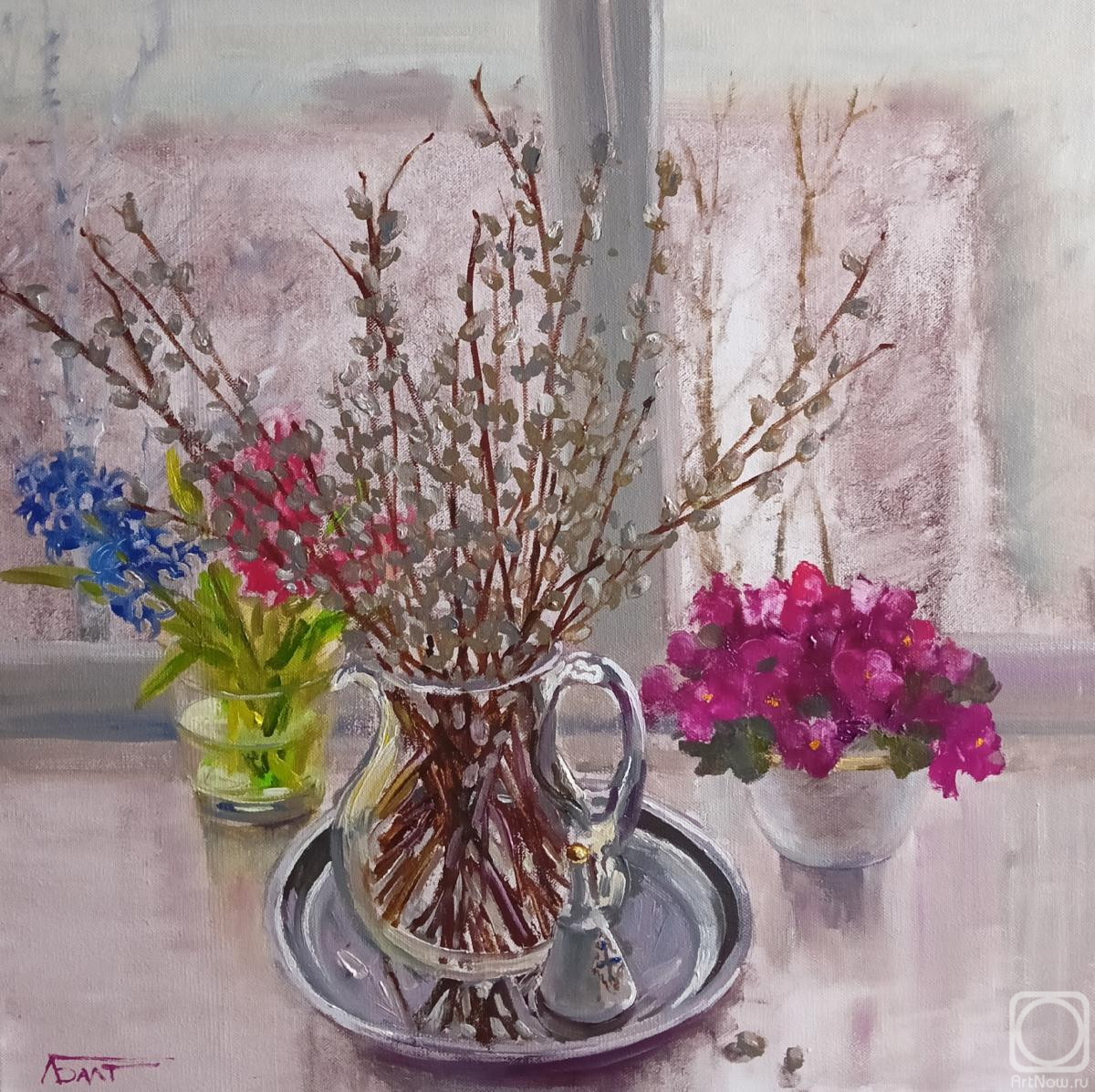 Baltrushevich Elena. Spring Still Life with Willow