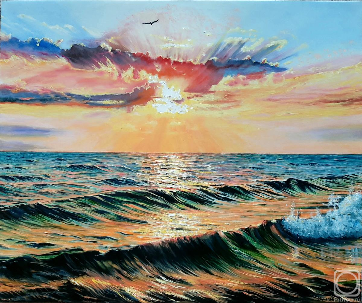 Gribanov Igor. The sea, the sunset