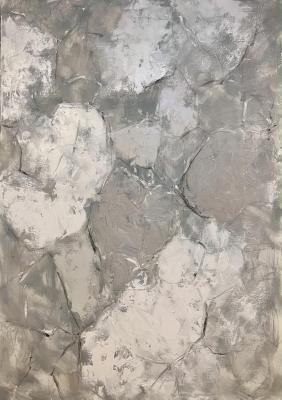 Textured beige and grey abstraction. Skromova Marina