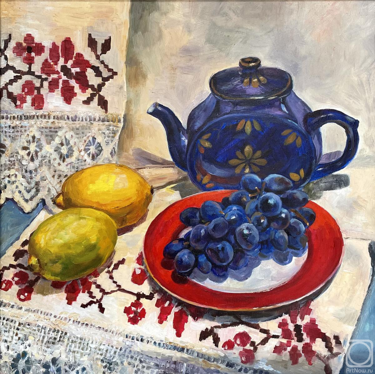 Veselkova Olga. Blue kettle