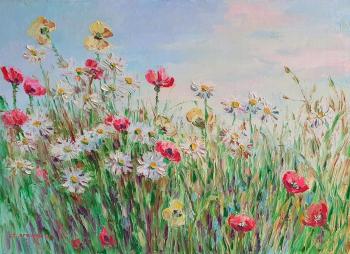 Flowers in the field. Kruglova Svetlana