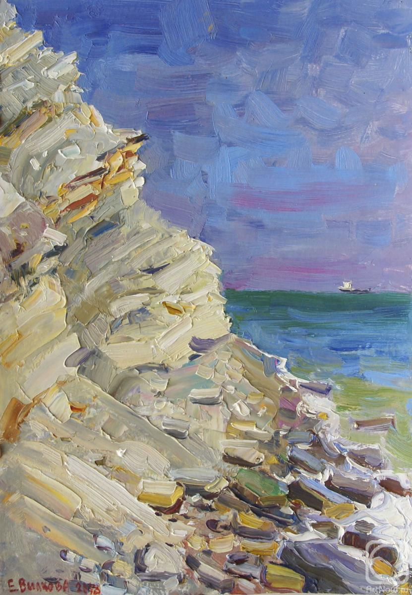 Vilkova Elena. Rocks and the sea