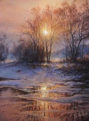 Winter symphony of light. Yushkevich Viktor