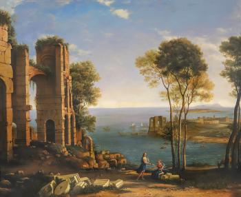 Landscape with Apollo and the Sibyl of Cumae (Clode Lorrain)