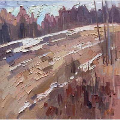 Last Snow (Impressionism). Chizhova Viktoria