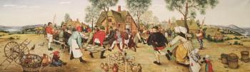 Folk festivities based on P. Bruegel