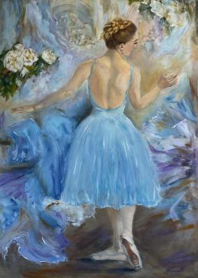 Ballerina in blue