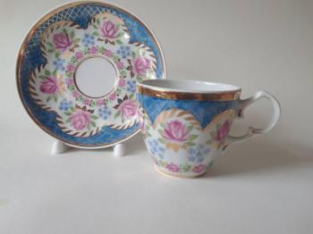 Cup and saucer "Roses" (). Andreeva Marina